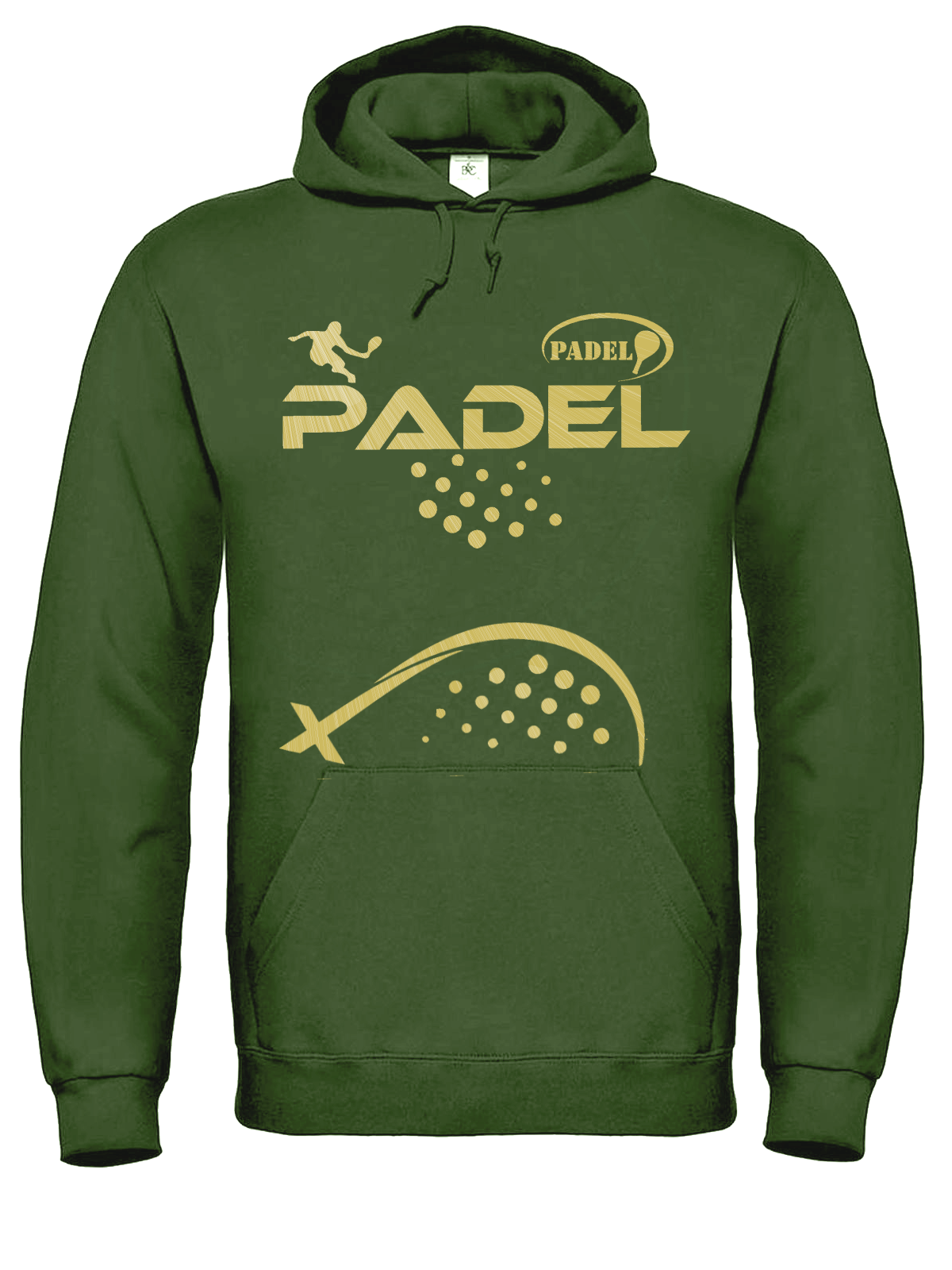 Felpa OLIVE Classic | Stampa Nero/Bianco/Oro - Zena Padel