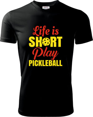 T-Shirt Pickleball - LIFE IS SHORT - Zena Padel