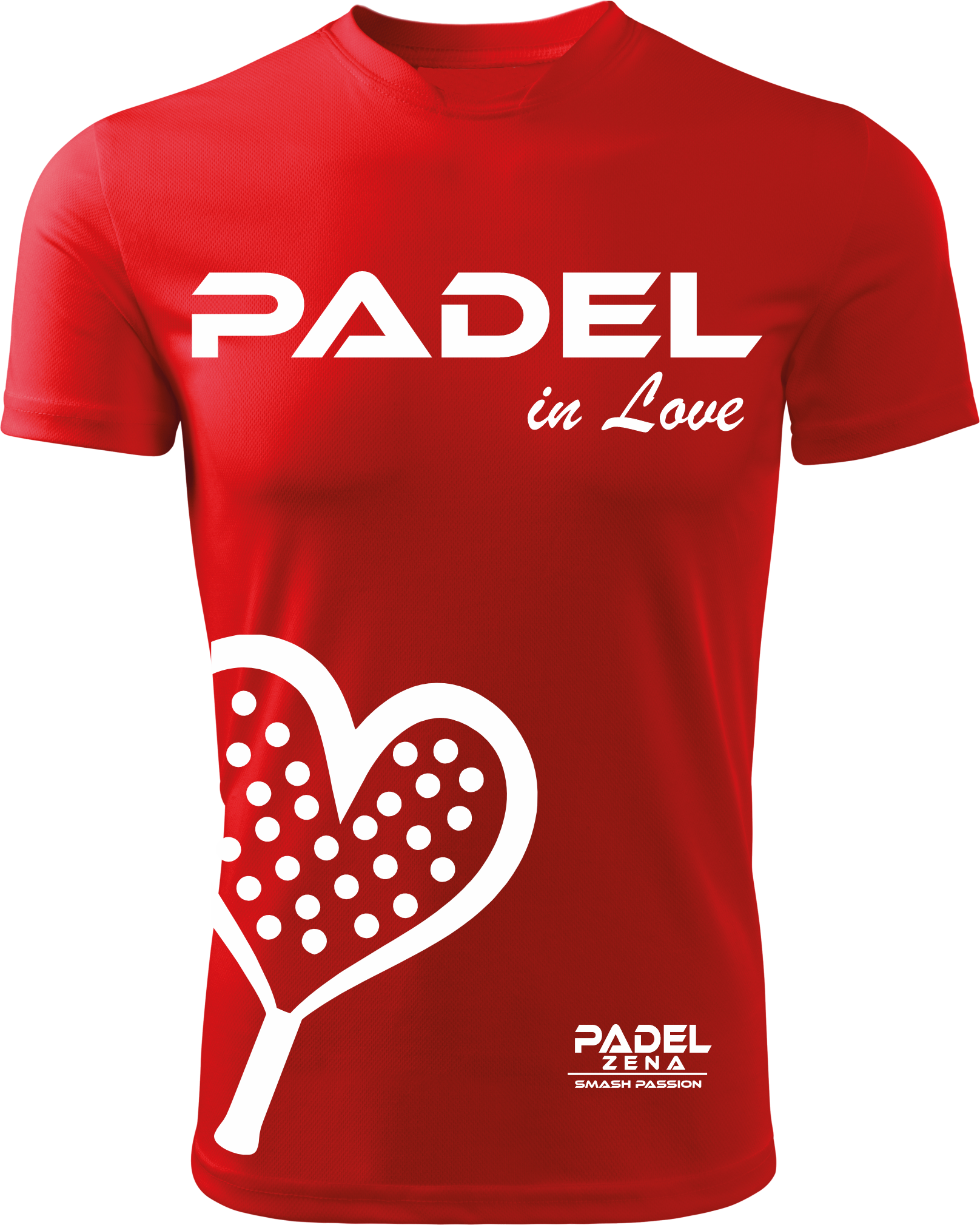 T-Shirt San Valentino Rossa - Cuore - Zena Padel