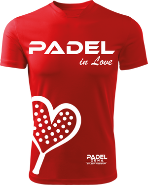 T-Shirt San Valentino Rossa - Cuore - Zena Padel