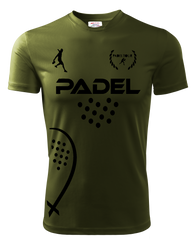 Camiseta Padel1 OLIVA | Verde/Oro/Negro