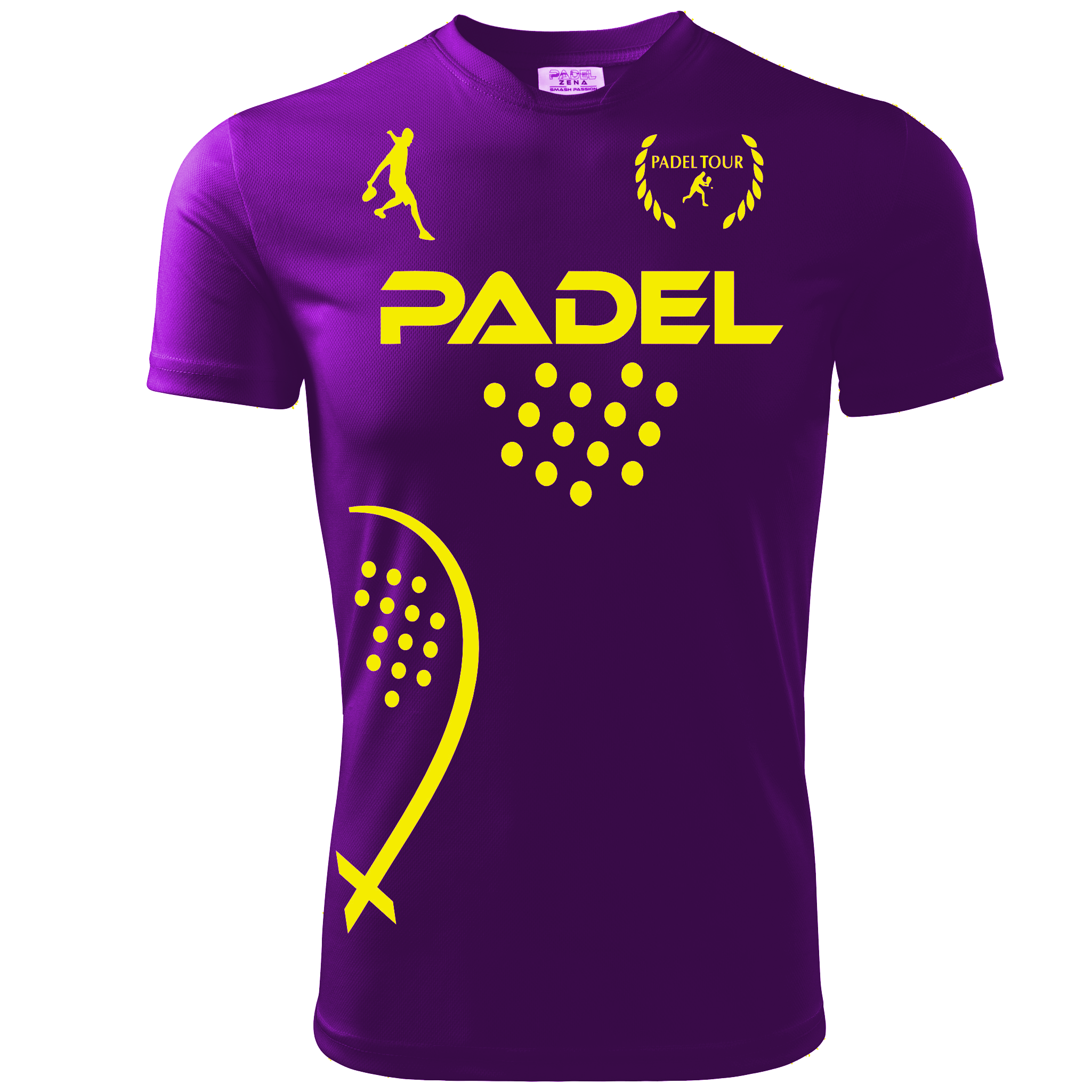 T-Shirt PURPLE Padel1 - Zena Padel